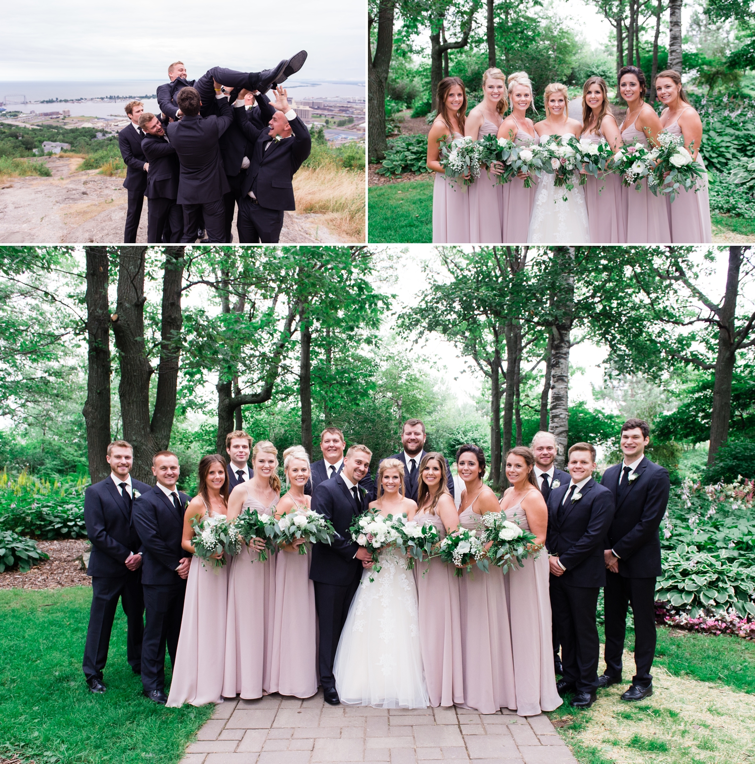 Wedding Party Enger Tower Duluth MN